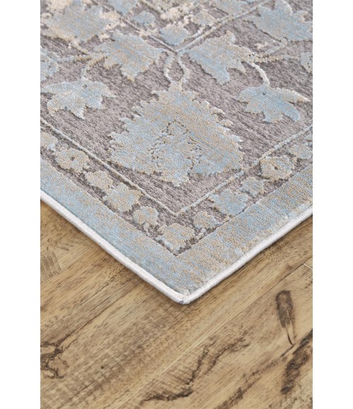 Feizy PRASAD 3681F IN LIGHT BLUE 10' X 13' 2" Area Rug