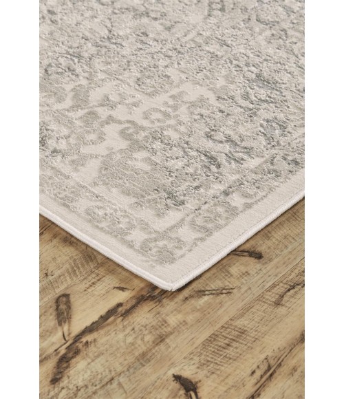 Feizy PRASAD 3682F IN LIGHT GRAY 2' 10" X 7' 10" Runner Area Rug