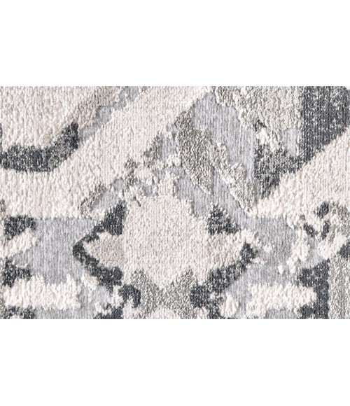Feizy PRASAD 3893F IN GRAY/IVORY 1' 8" X 2' 10" Sample Area Rug
