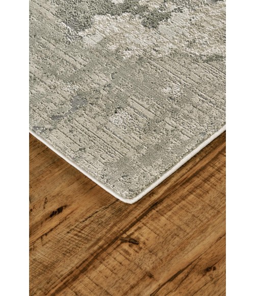 Feizy PRASAD 3970F IN GRAY 1' 8" X 2' 10" Sample Area Rug