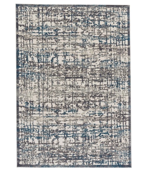 AKHARI Rug Feizy AKHARI 3677F IN GRAY/TURQUOISE 2' 10" X 7' 10" Runner Area Rug