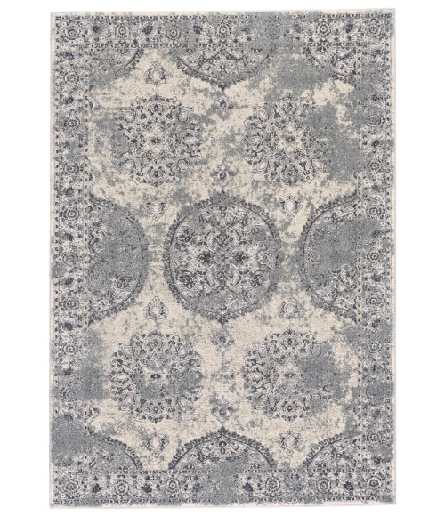 Feizy AKHARI 3684F IN SILVER/BEIGE 1' 8" X 2' 10" Sample Area Rug