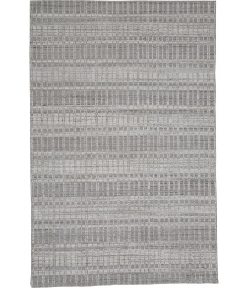 Feizy ODELL 6385F IN GRAY/SILVER 7' 3" X 9' 3" Area Rug
