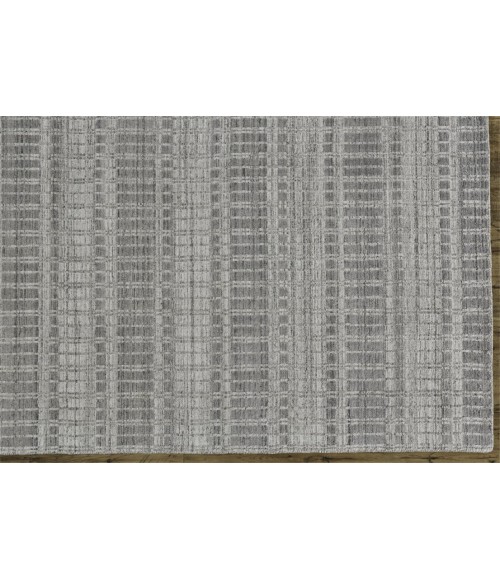Feizy ODELL 6385F IN GRAY/SILVER 7' 3" X 9' 3" Area Rug