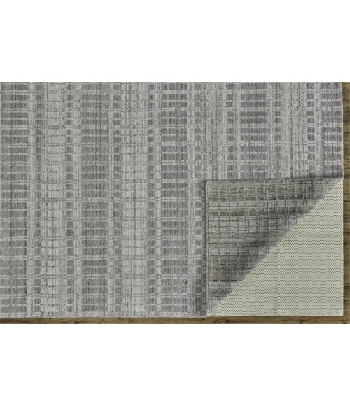 Feizy ODELL 6385F IN GRAY/SILVER 7' 3" X 9' 3" Area Rug
