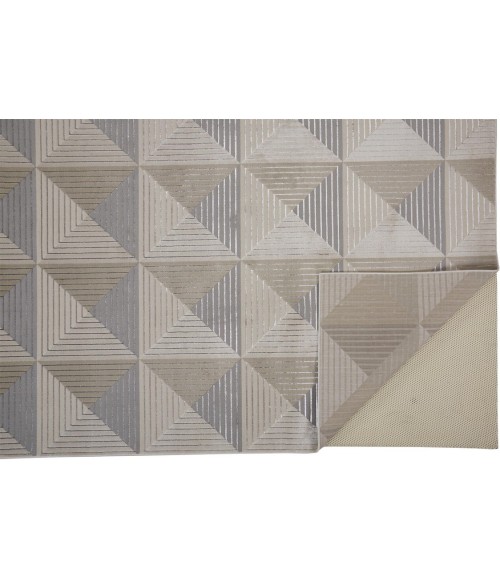 Feizy MICAH 3044F IN BEIGE/GRAY 10' X 13' 2" Area Rug