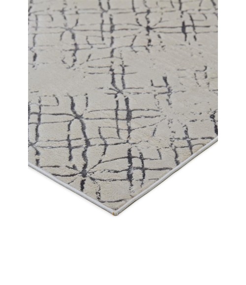 MICAH Rug Feizy MICAH 3047F IN BEIGE/SILVER 1' 8" X 2' 10" Sample Area Rug