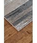 Feizy MICAH 3338F IN BLACK/SILVER 1' 8" X 2' 10" Sample Area Rug