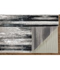 Feizy MICAH 3338F IN BLACK/SILVER 1' 8" X 2' 10" Sample Area Rug