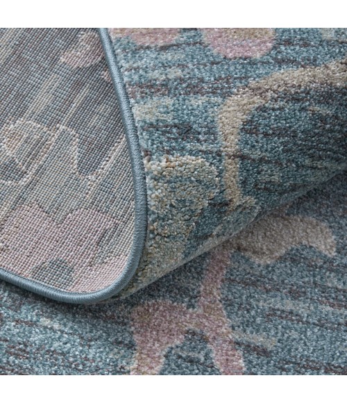 Feizy Dartmouth Blue/Ivory/Pink Rug DRT39QMF 2 ft. 6 in. X 7 ft. 3 in. Rect. - Rugs Town Feizy Dartmouth Blue/Ivory/Pink DRT39QMF 2 ft. 6 in. X 7 ft. 3 in. Rect. Rug