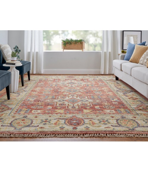 Feizy Fillmore RUST/BEIGE Rug FIL69CKF 5 ft. X 8 ft. Rectangle - Rugs Town Feizy Fillmore RUST/BEIGE FIL69CKF 5 ft. X 8 ft. Rectangle Rug