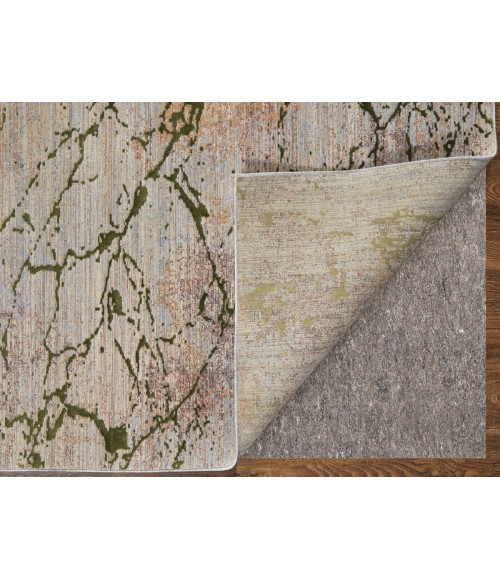 Feizy Pryor GREEN/MULTI PRY39NEF 5 ft. X 8 ft. Rectangle Rug