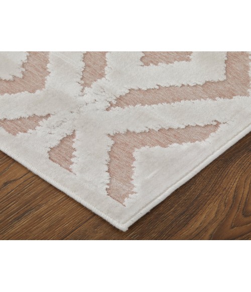 Feizy Saphir Mira BLUSH/WHITE 6803490F 9 ft. 8 in. X 12 ft. 7 in. Rectangle Rug