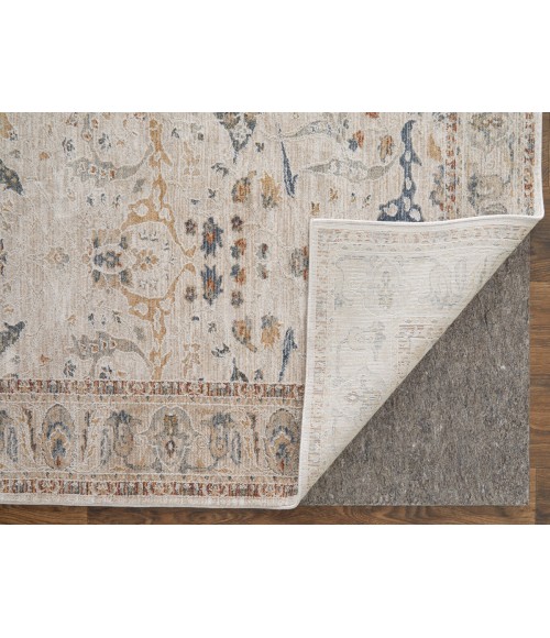 Feizy Pasha IVORY/BLUE PAS39M4F 2 ft. X 3 ft. Rectangle Rug