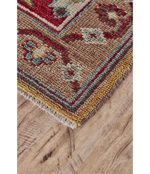 PIRAJ Rug Feizy PIRAJ 6451F IN RED/RED 7' 9" x 9' 9" Area Rug