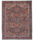 Feizy PIRAJ 6452F IN RUST/AQUA 5' 6" x 8' 6" Area Rug