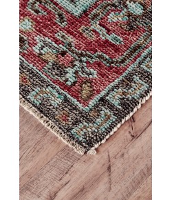 Feizy Piraj 6452F RUST/AQUA Area Rug 5 ft. 6 X 8 ft. 6 Rectangle