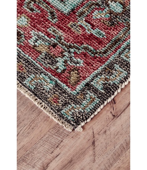 Feizy PIRAJ 6452F IN RUST/AQUA 2' x 3' Sample Area Rug