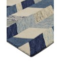 ARAZAD Rug Feizy ARAZAD 8446F IN BLUE/IVORY 8' x 8' Round Area Rug