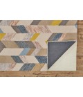 ARAZAD Rug Feizy ARAZAD 8446F IN GRAY/GOLD 8' x 8' Round Area Rug