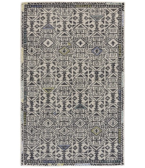 ARAZAD Rug Feizy ARAZAD 8447F IN BLACK/LINE 3' 6" x 5' 6" Area Rug