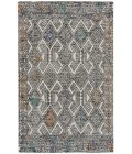 Feizy ARAZAD 8479F IN BLACK/TANGERINE 3' 6" x 5' 6" Area Rug