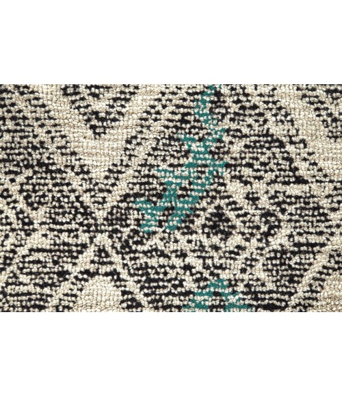 ARAZAD Rug Feizy ARAZAD 8479F IN BLACK/TANGERINE 8' X 11' Area Rug