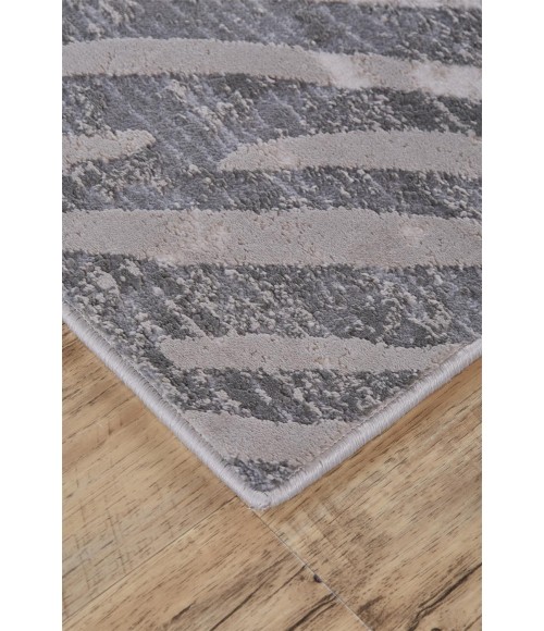 Feizy WALDOR 3968F IN GRAY 1' 8" X 2' 10" Sample Area Rug