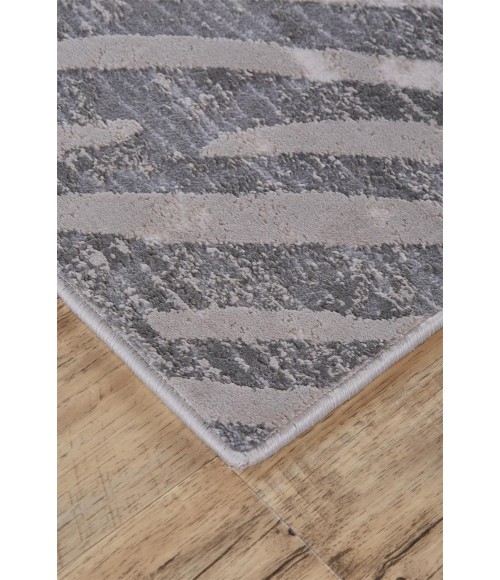 WALDOR Rug Feizy WALDOR 3968F IN GRAY 2' 10" X 7' 10" Runner Area Rug