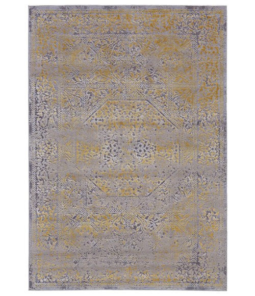 Feizy WALDOR 3971F IN GOLD/SAND 2' 10" X 7' 10" Runner Area Rug