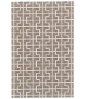 Feizy FANNIN 0756F IN IVORY/BURLYWOOD 5' x 8' Area Rug