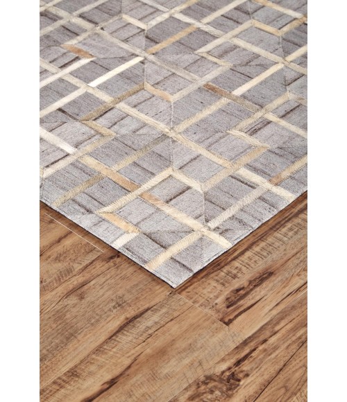 Feizy FANNIN 0756F IN IVORY/SAND 5' x 8' Area Rug