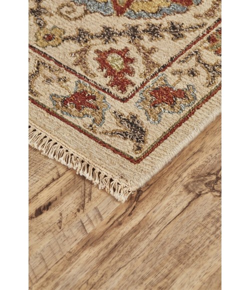 Feizy AMHERST 0759F IN BEIGE 3' 6" x 5' 6" Area Rug