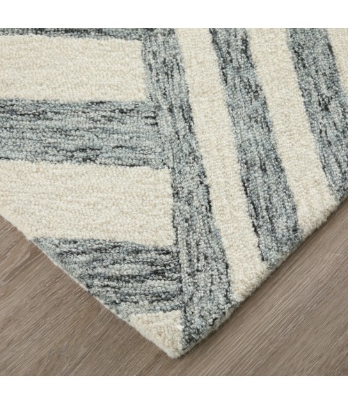 Feizy Wallace Gray/Ivory WAL8A42F 2 ft. X 3 ft. Rect. Rug