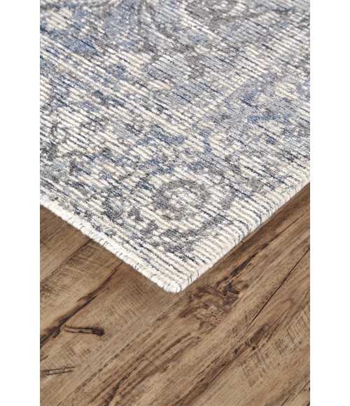 Feizy REAGAN 8687F IN GRAY/BLUE 2' x 3' Sample Area Rug
