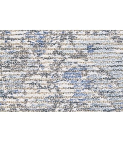 Feizy REAGAN 8687F IN GRAY/BLUE 2' x 3' Sample Area Rug