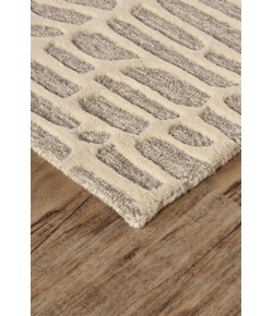 Feizy Enzo 8736F IVORY/GRAY Area Rug 5 ft. X 8 ft. Rectangle