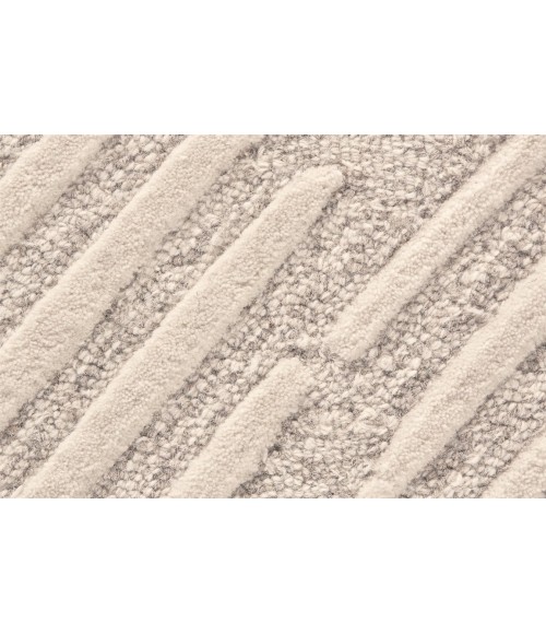 Feizy ENZO 8737F IN IVORY/NATURAL 2' 6" x 8' Runner Area Rug