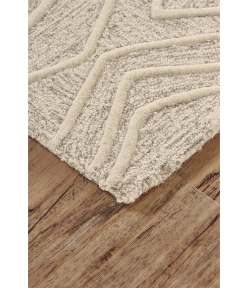 ENZO Rug Feizy ENZO 8738F IN IVORY/NATURAL 3' 6" x 5' 6" Area Rug