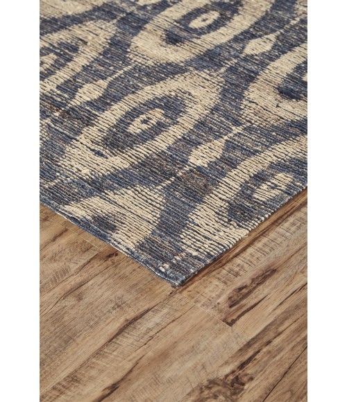 Feizy LILLIANA 0765F IN NAVY 2' x 3' Sample Area Rug