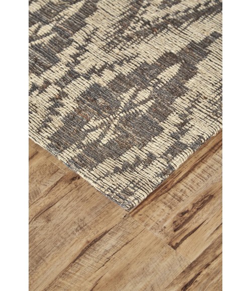 LILLIANA Rug Feizy LILLIANA 0768F IN SILVER/GRAY 5' x 8' Area Rug