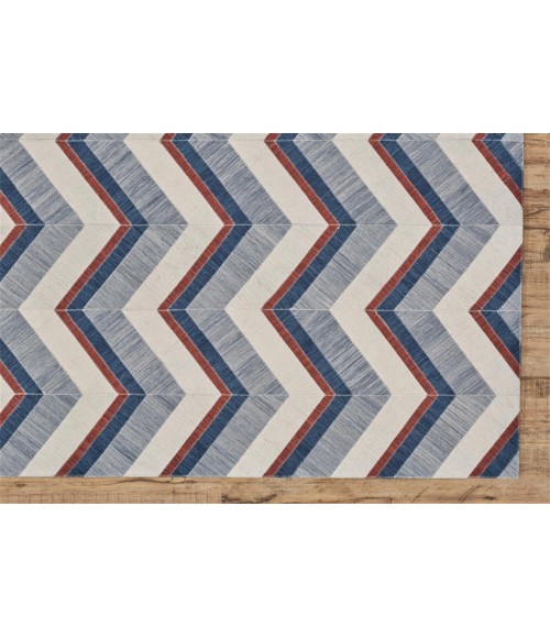 Feizy BERMUDA II 0780F IN BLUE/IVORY 8' x 10' Area Rug