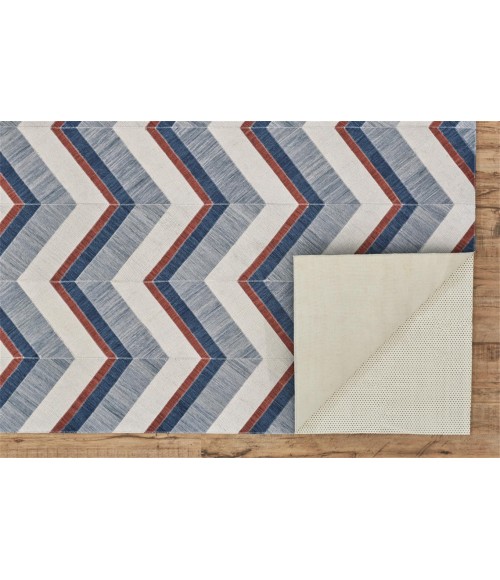 Feizy BERMUDA II 0780F IN BLUE/IVORY 8' x 10' Area Rug