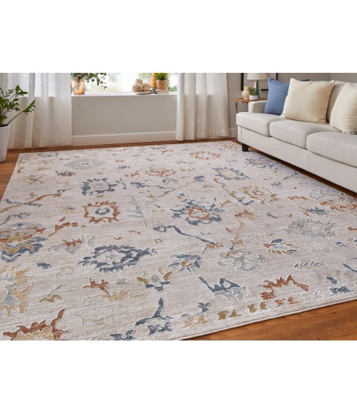 Feizy Pasha IVORY/MULTI Rug PAS39M8F 5 ft. X 7 ft. 6 in. Rectangle - Rugs Town Feizy Pasha IVORY/MULTI PAS39M8F 5 ft. X 7 ft. 6 in. Rectangle Rug