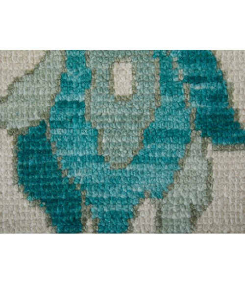 Feizy Karina IVORY/GREEN 90969G7F 8 ft. 6 in. X 11 ft. 6 in. Rectangle Rug