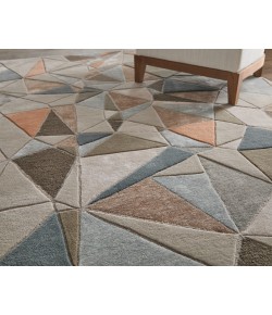 Feizy Maridian Gray/Orange/Blue MRD8A69F 9 ft. X 12 ft. Rect. Rug