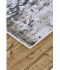 GASPAR Rug Feizy GASPAR 3833F IN WHITE/GRAY 1' 8" X 2' 10" Sample Area Rug