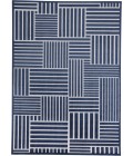 Feizy GASPAR 3836F IN NAVY/GRAY 1' 8" X 2' 10" Sample Area Rug