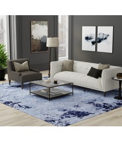 Feizy Sonora Blue/Black SNR39PLF 9 ft. 0 in. X 12 ft. 8 in. Rect. Rug