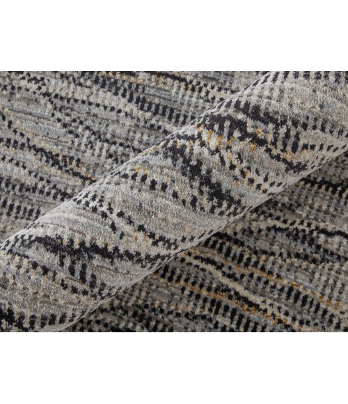 Feizy Sonora GRAY/CHARCOAL SNR39NXF 6 ft. 7 in. X 9 ft. 6 in. Rectangle Rug